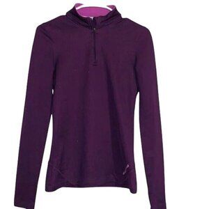 Under Armour Womens ColdGear Fitted Top Size S Purple Long Sleeve